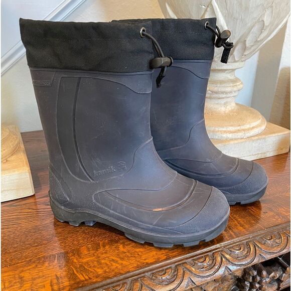 Kamik Other - Kamik Snobuster1 Kids Unisex Wellington Boots in Black.  Size 4 NWOT.